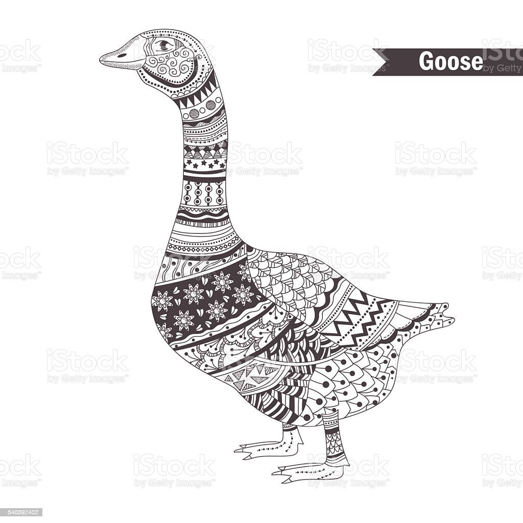 Гусь орнамент