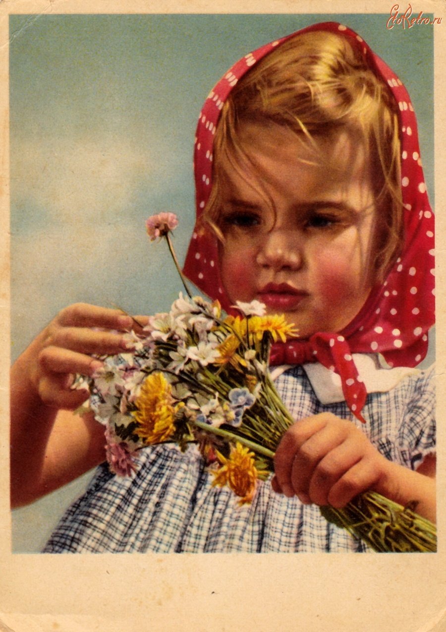 Советские открытки с детьми