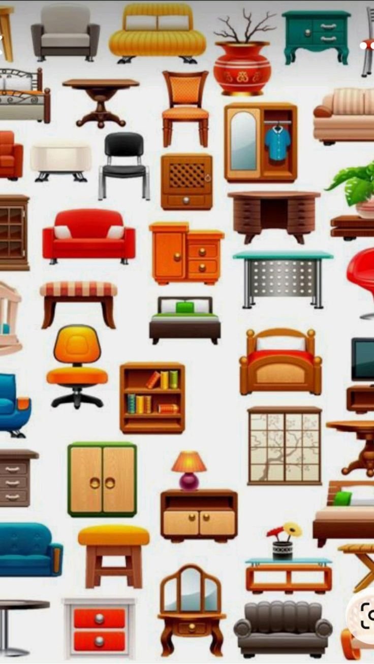 Предметы мебели для детей