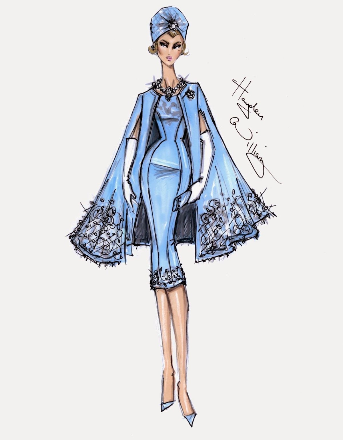 Плакат дизайнера одежды