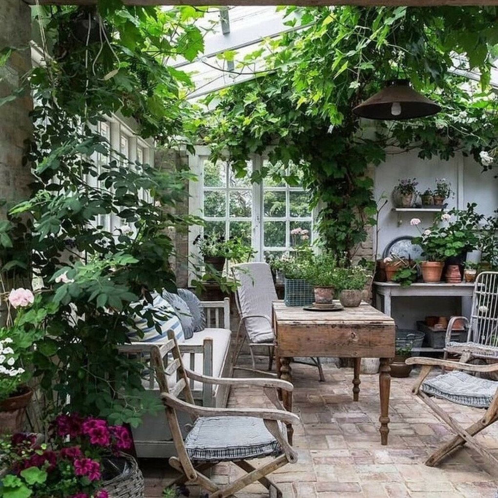 Патио и сад в Прованс стиле