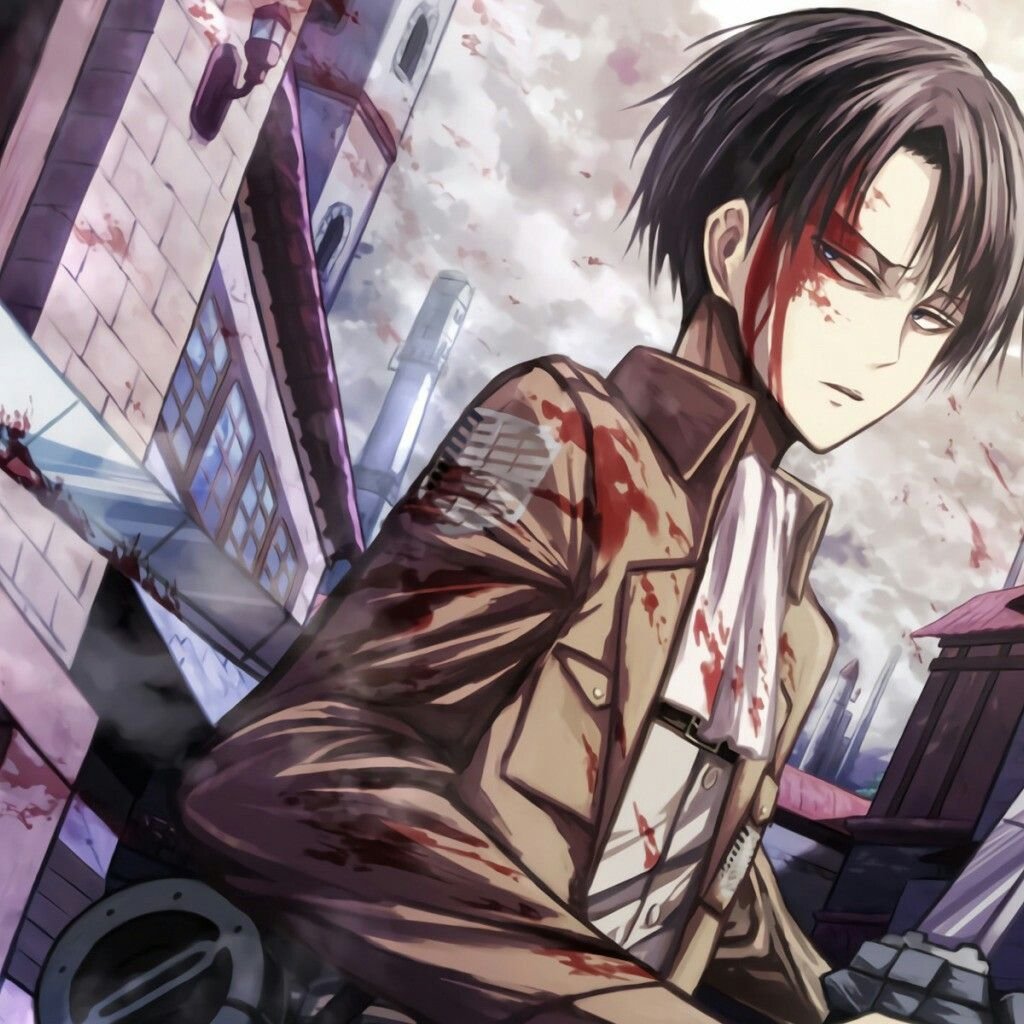 Аниме атака титанов Леви