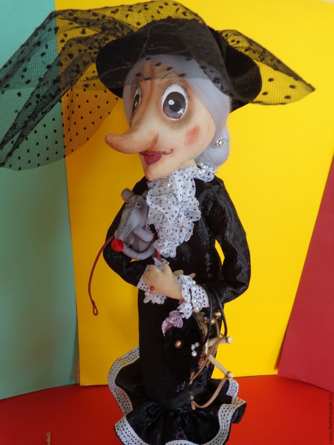 Выкройка крысы Шапокляк