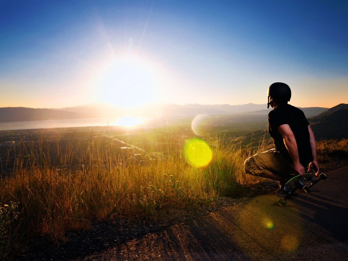 Человек на вершине горы