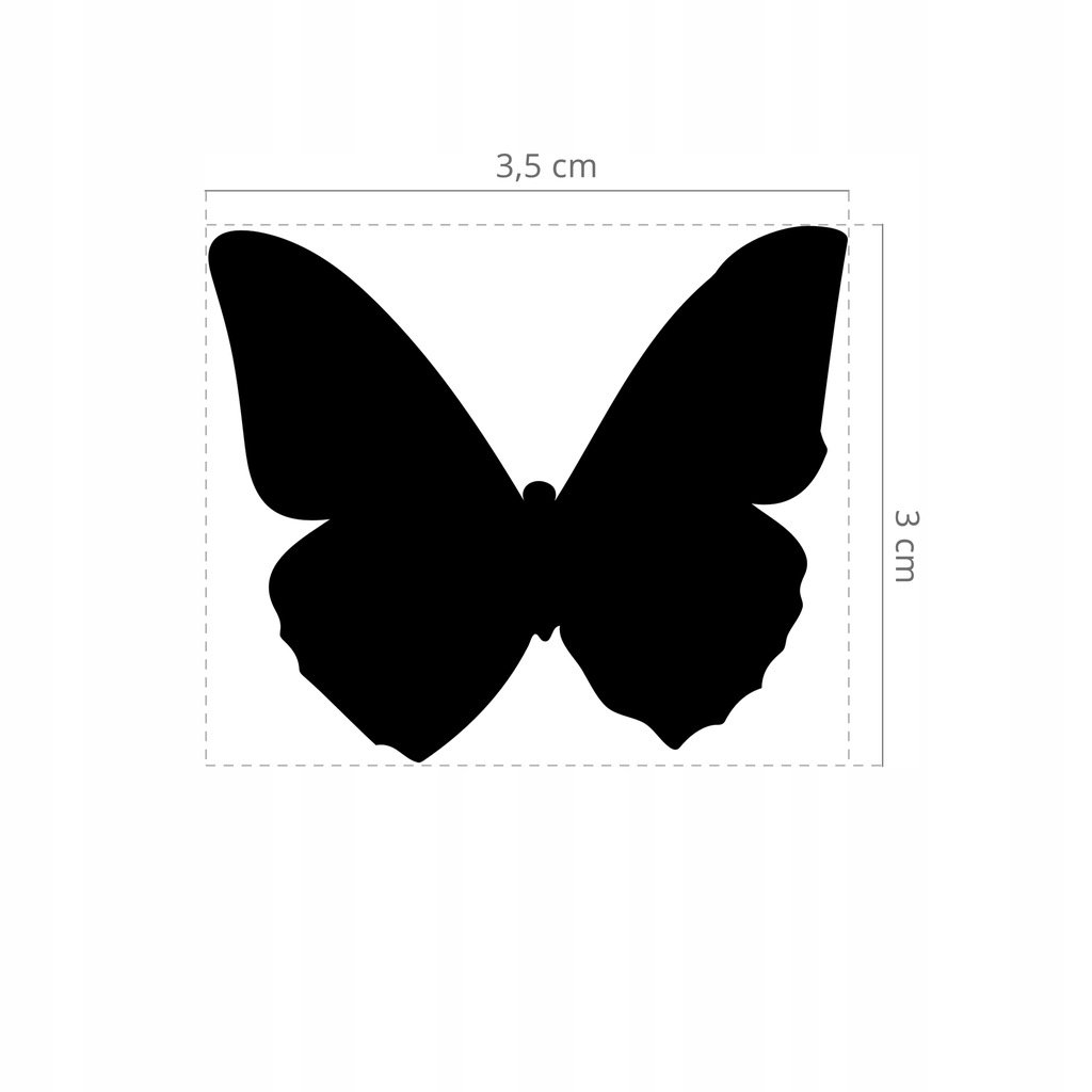 Контуры бабочек для декора