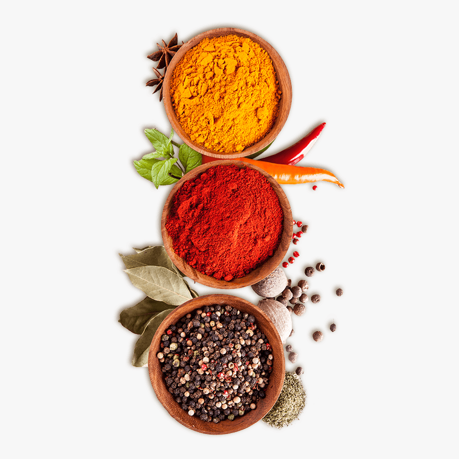 Специи на белом фоне
