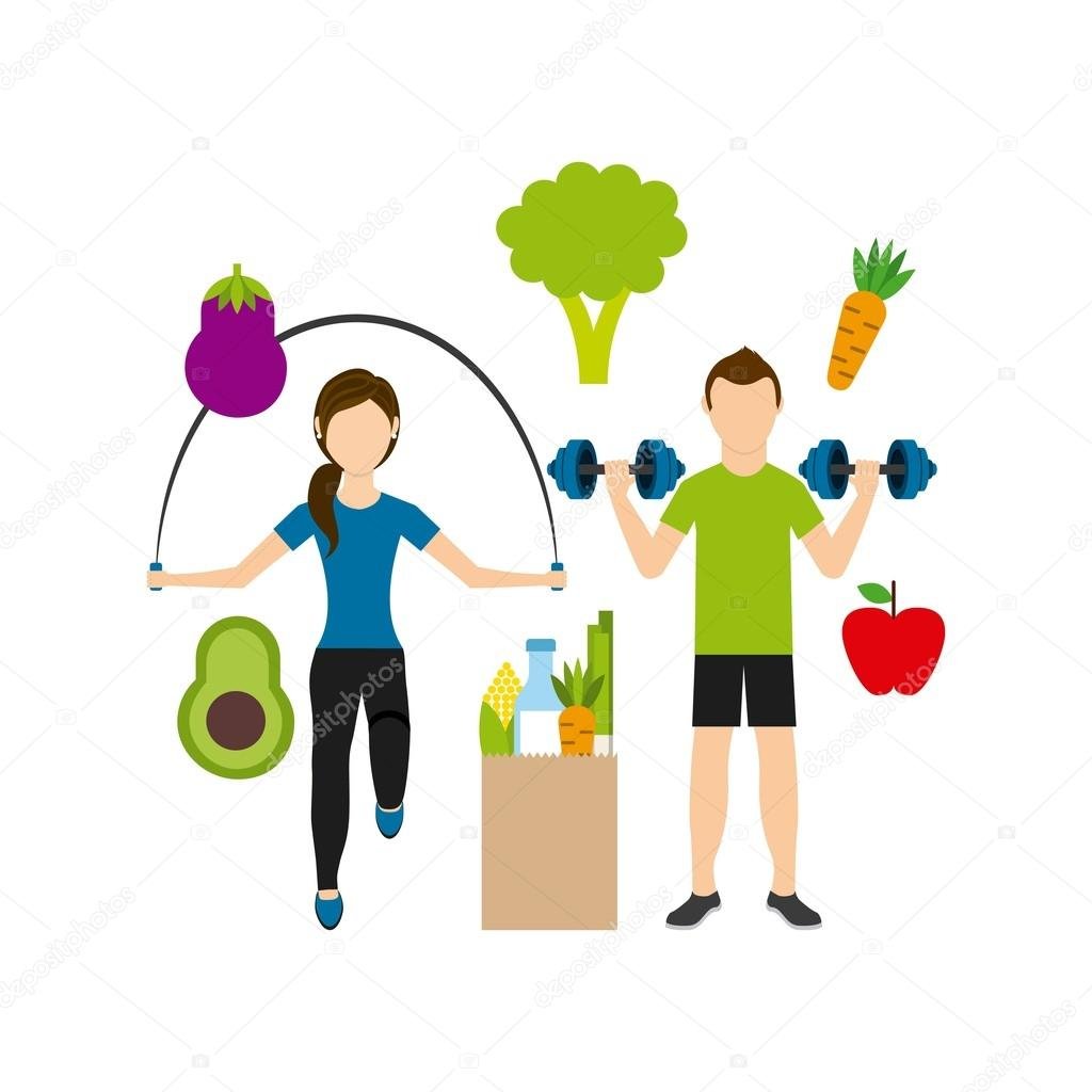 Здоровый образ жизни вектор
