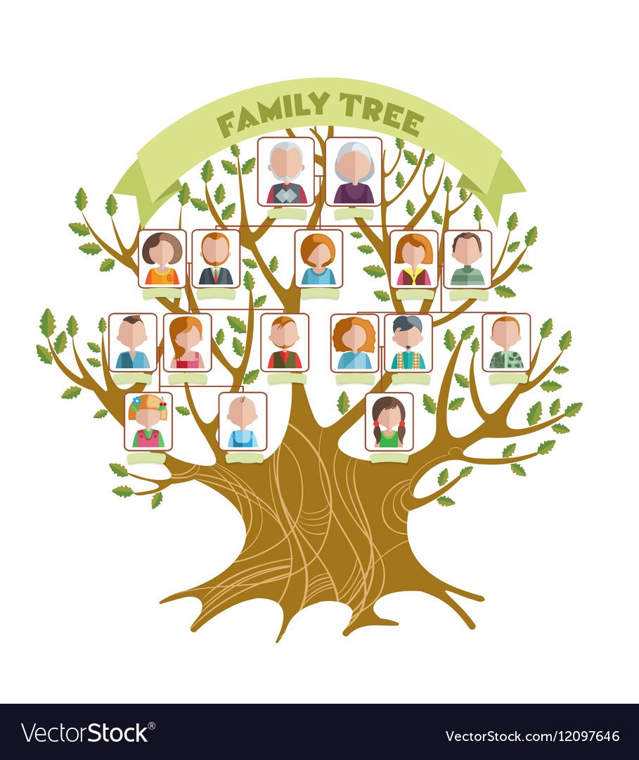 Моя родословная дерево мультяшное