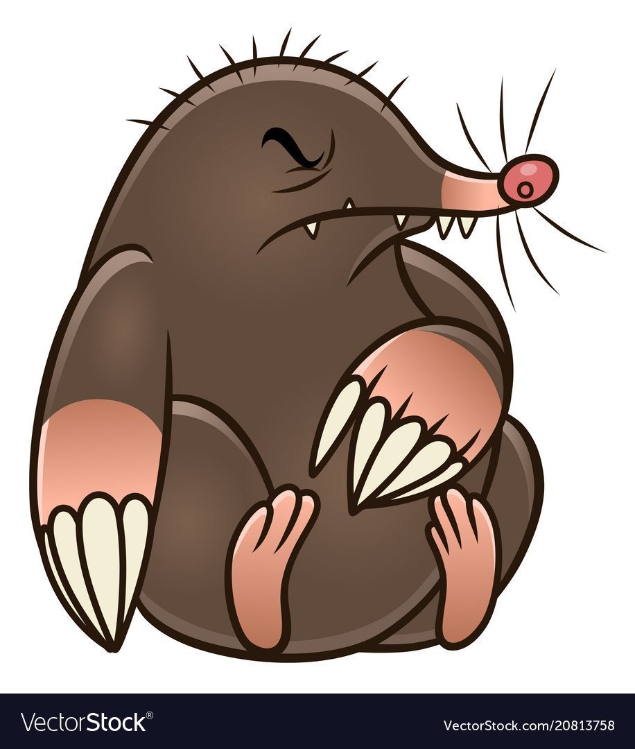 Крот силуэт