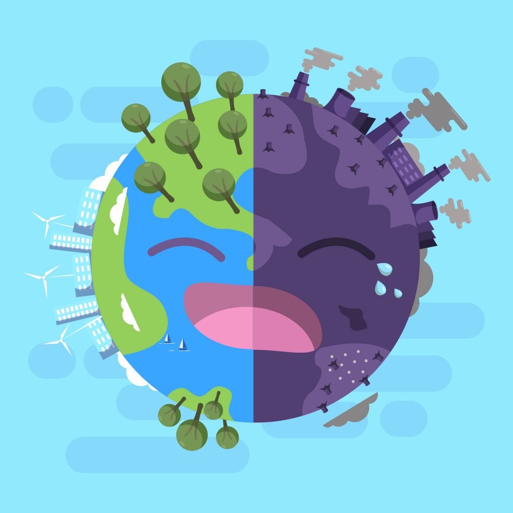 Загрязненная Планета для детей