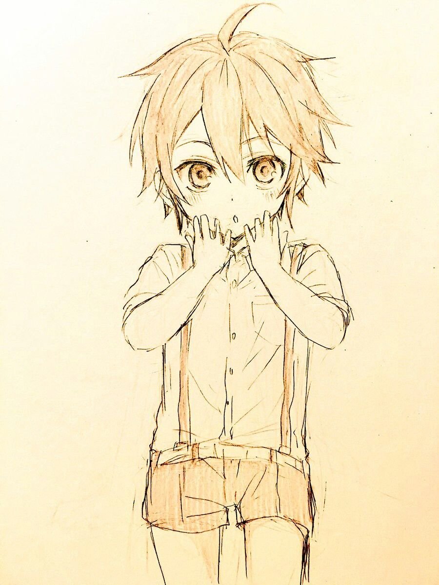 Аниме дети скетч