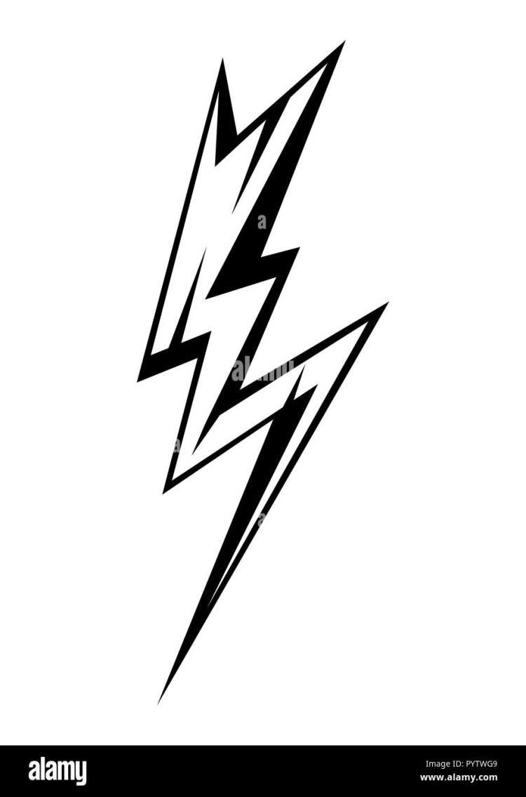 Черная молния знак