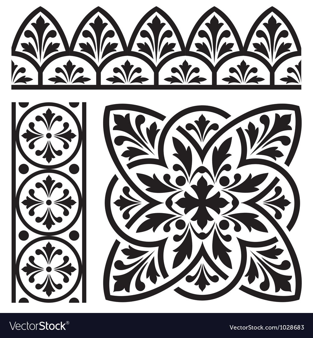 Трафареты повторяющихся узоров орнаменты