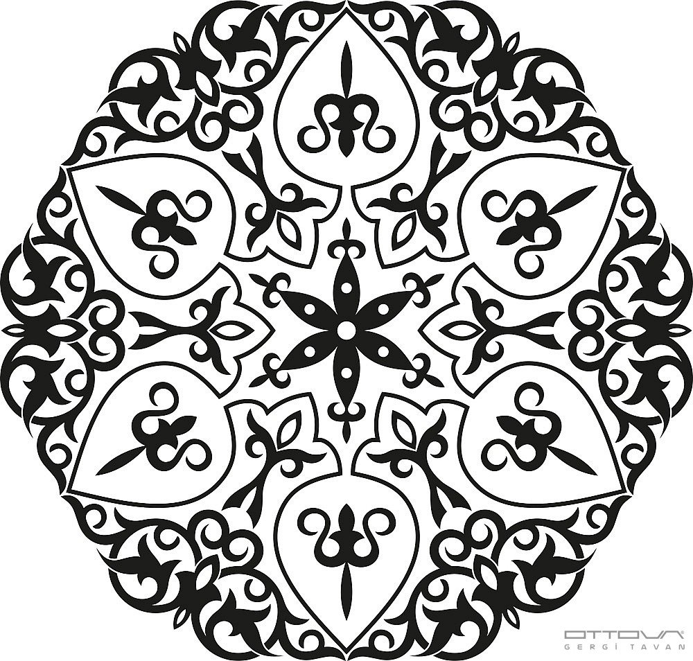 Черно-белые арабские узоры и орнаменты