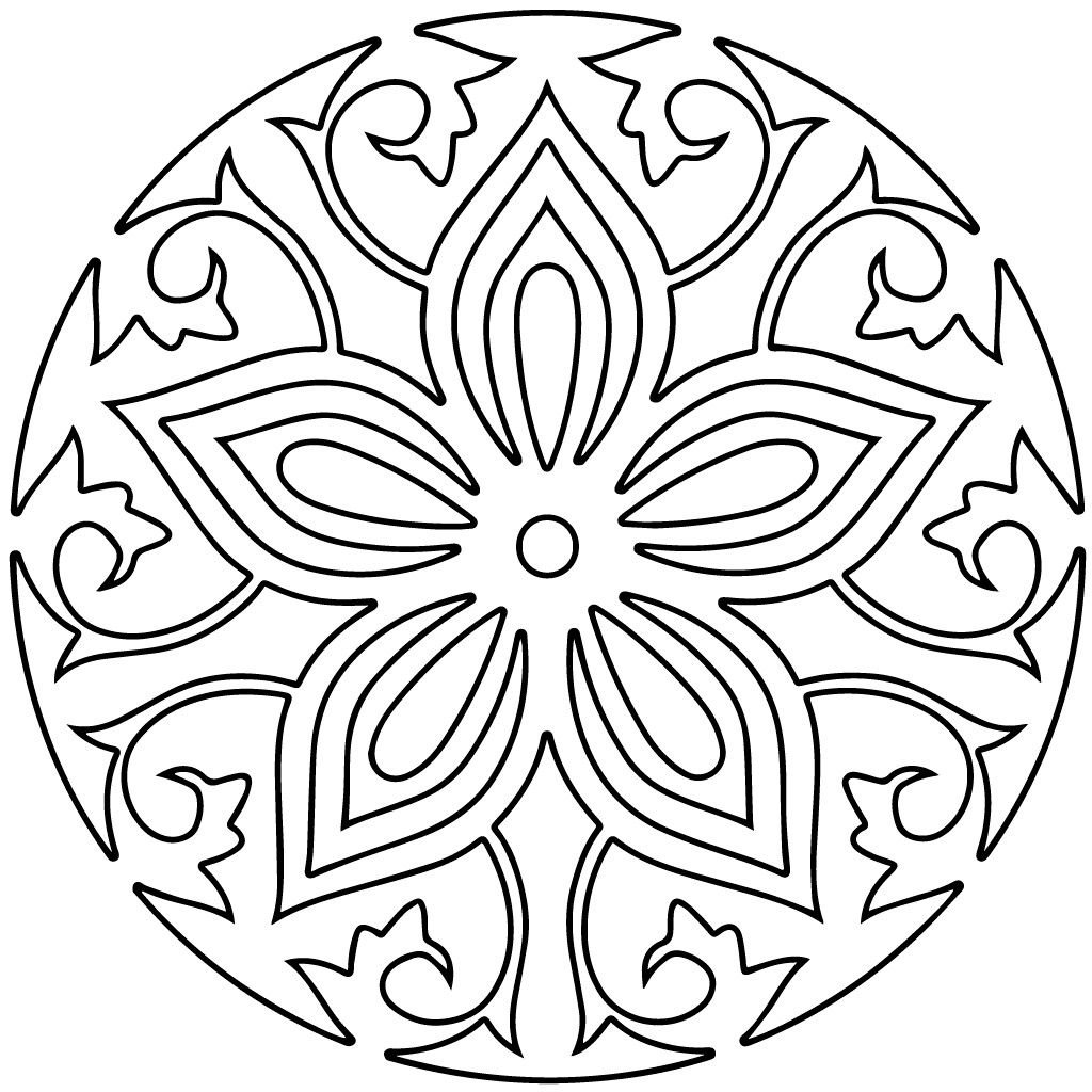 Узор в круге