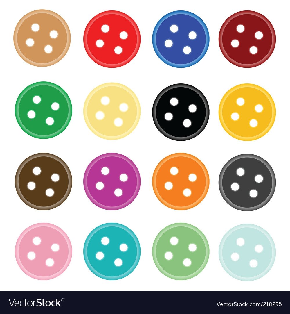 Пуговицы двухцветные