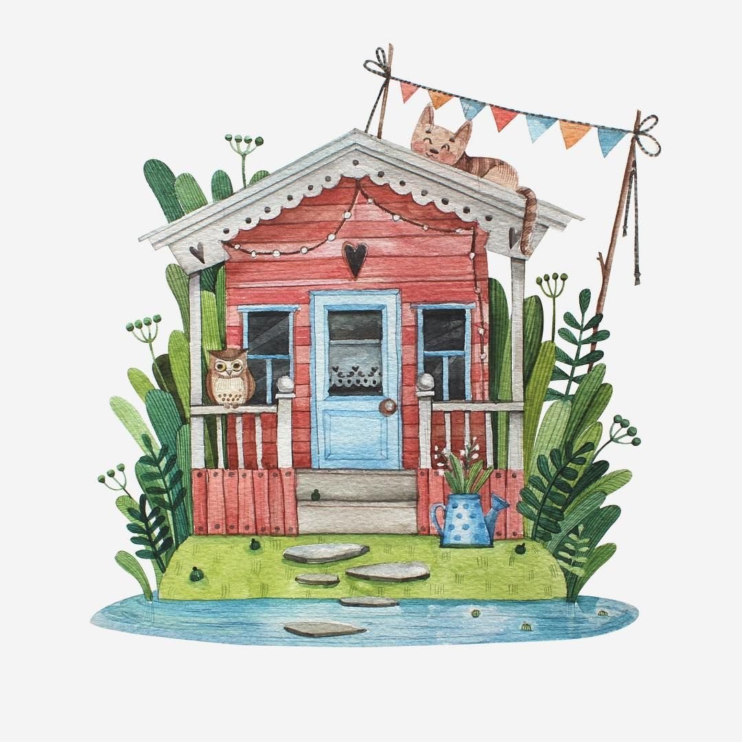 Домик вектор