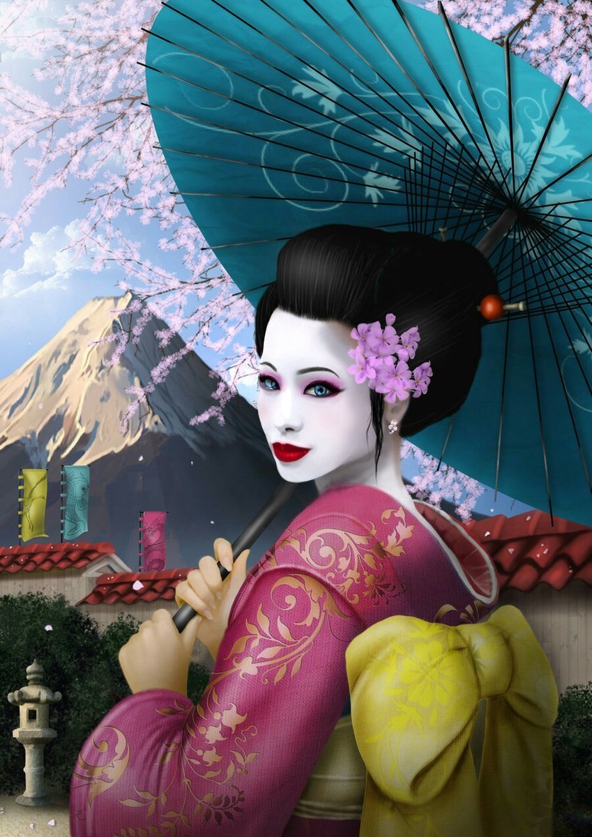 Хикару Накамура гейша