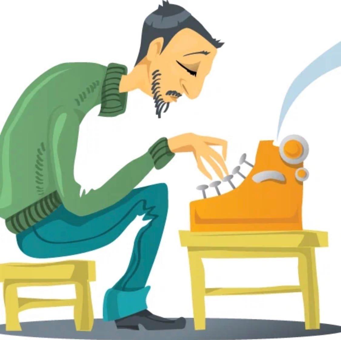 Писатель мультяшный