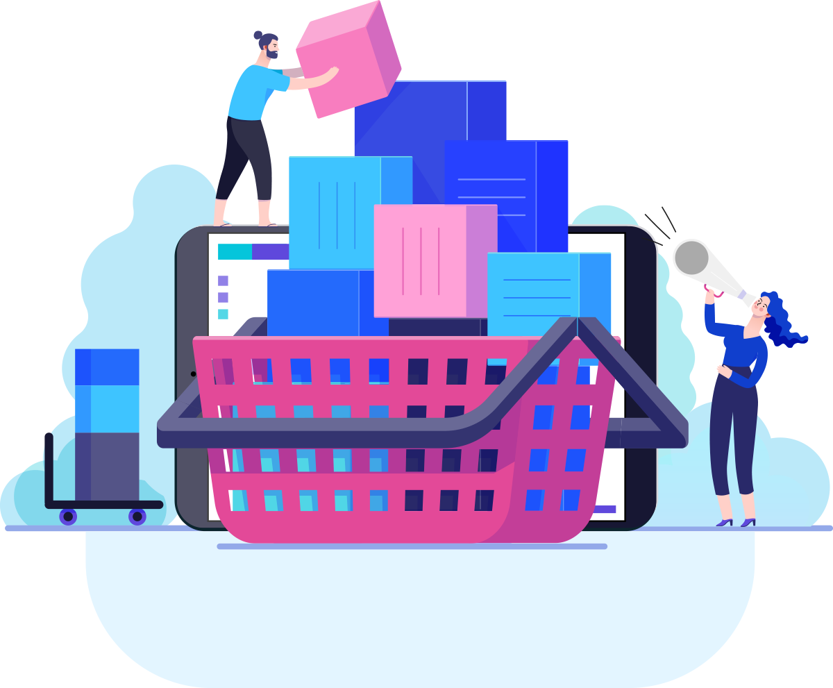 Товары и услуги иллюстрация