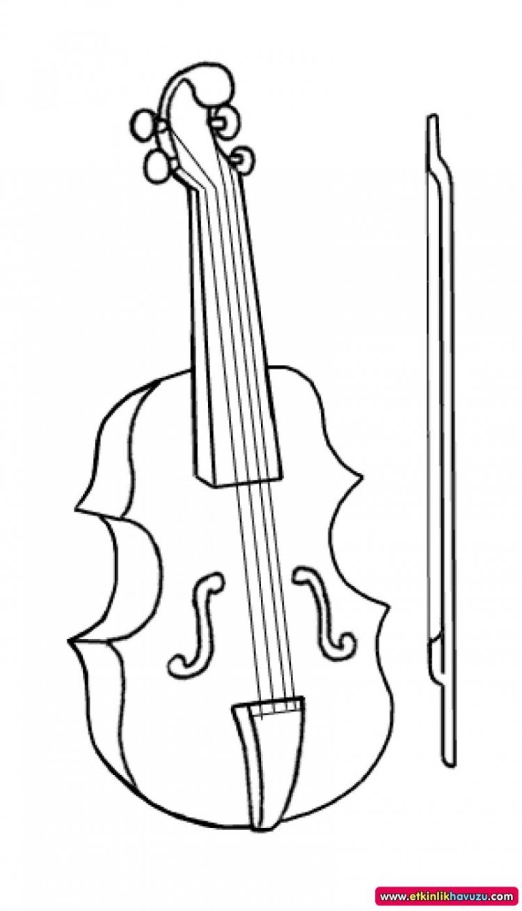 Музыкальные инструменты линией