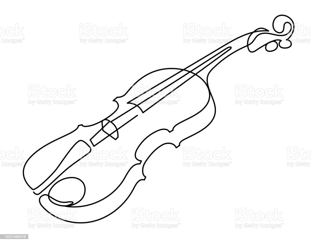 Скрипка контур