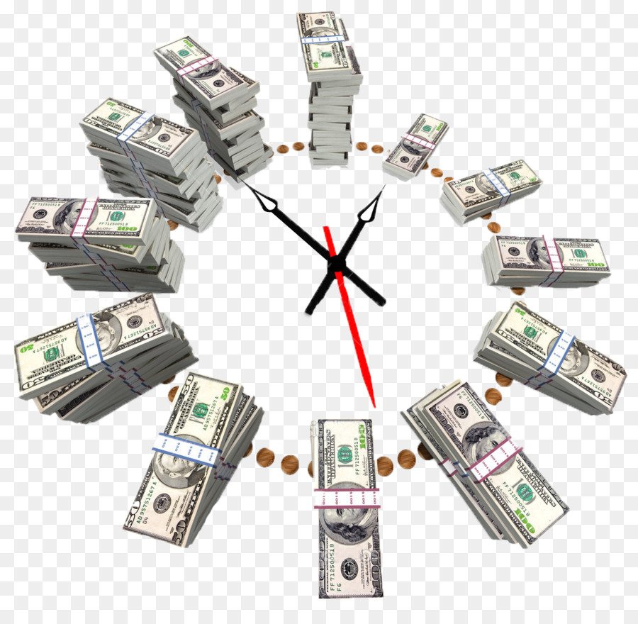 Часы из денег