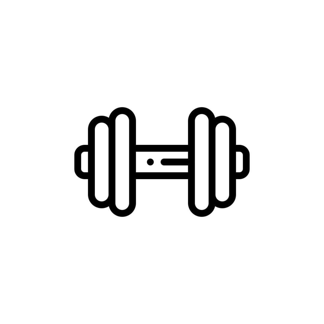 Гантель значок