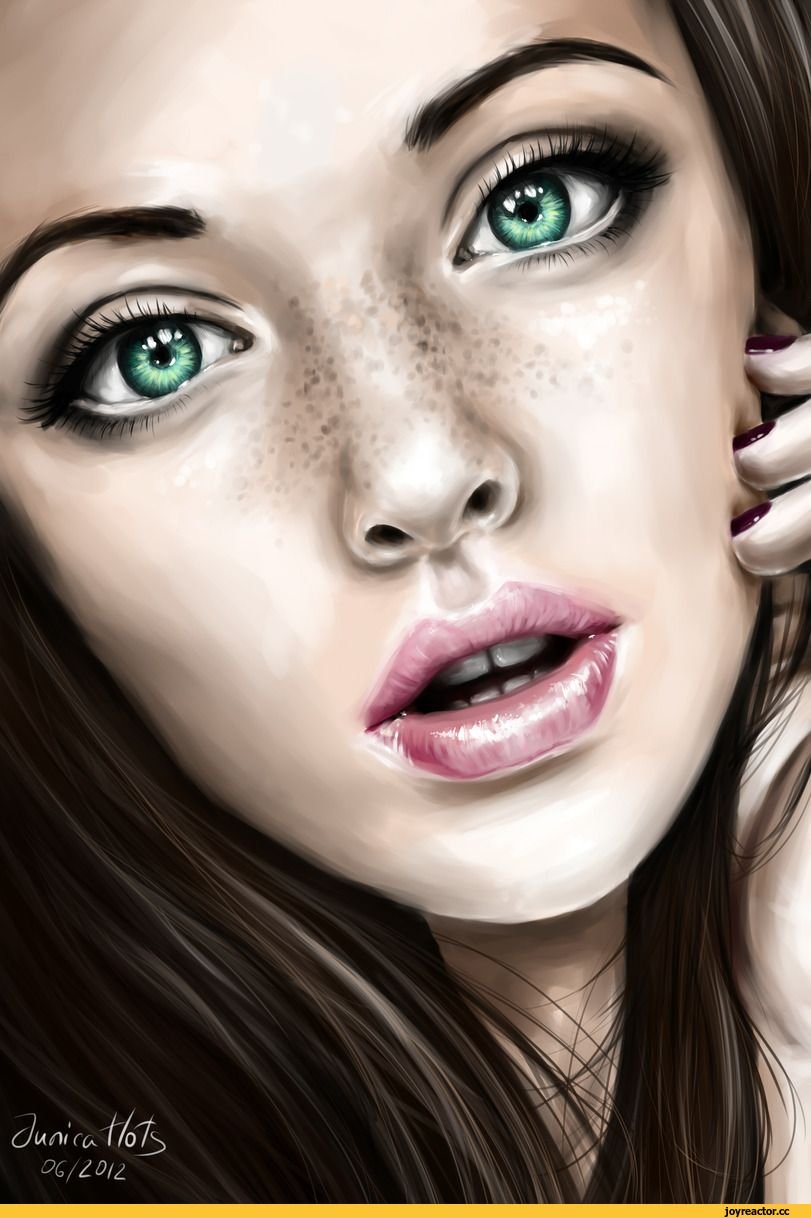 Нарисовать лицо девушки