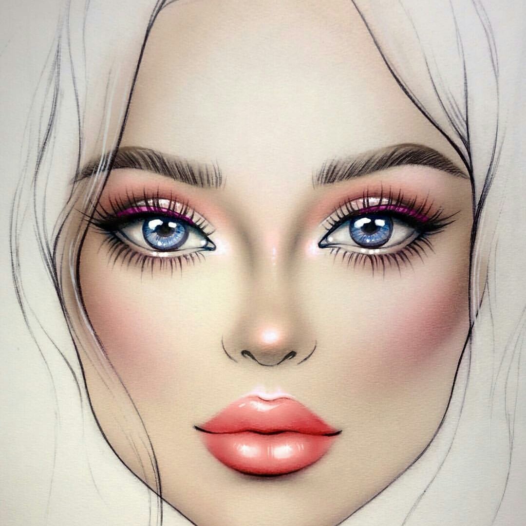 Нарисованный макияж