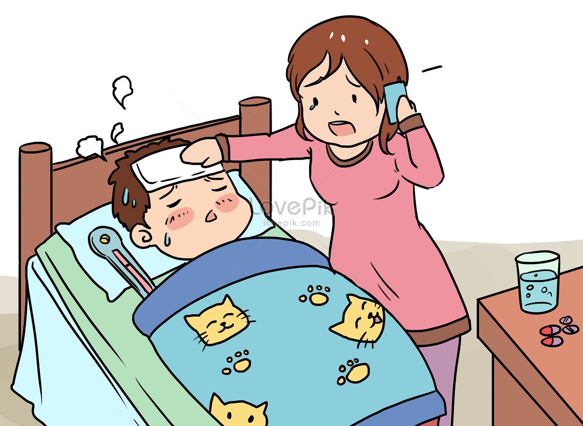 Маска ребенок с градусником