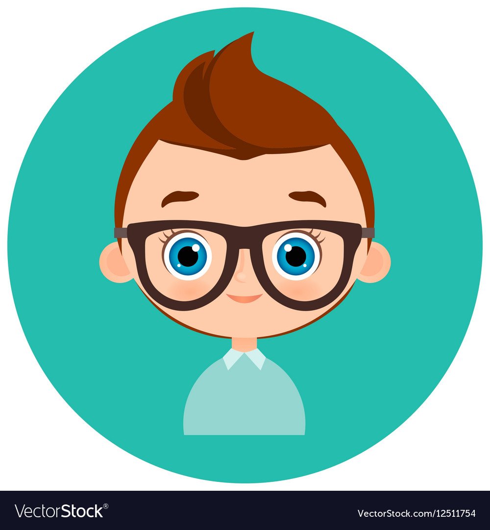 Лицо мальчика в круге