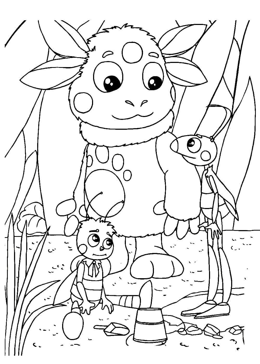 Мультраскраска: Лунтик и его друзья