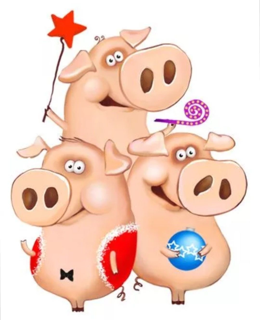 Рисунки свиней прикольные