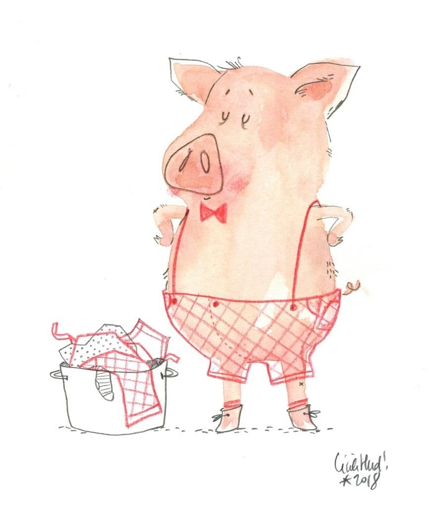 Свинка иллюстрация