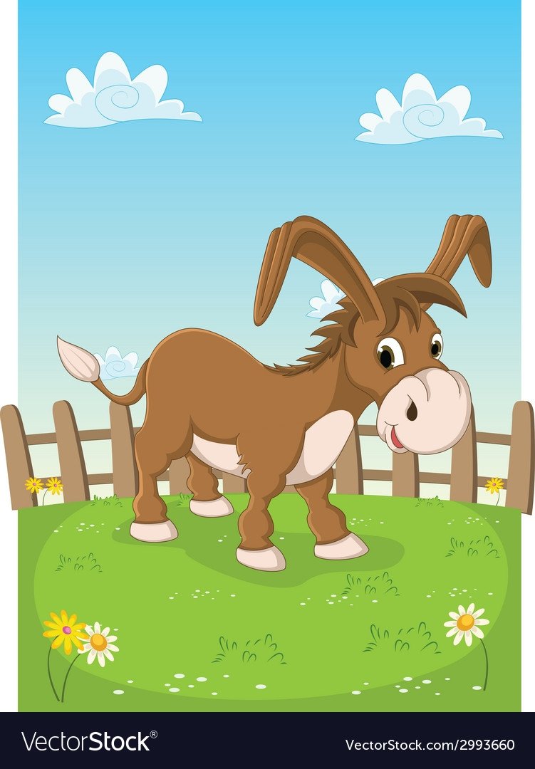 Ослик карточки для детей