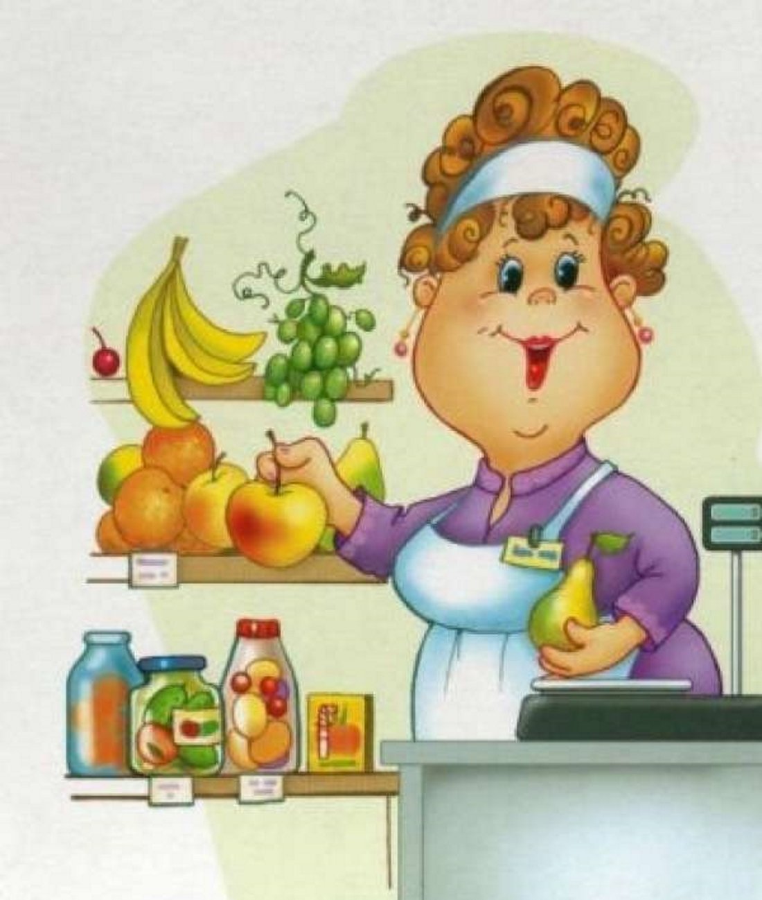 Продавец иллюстрация