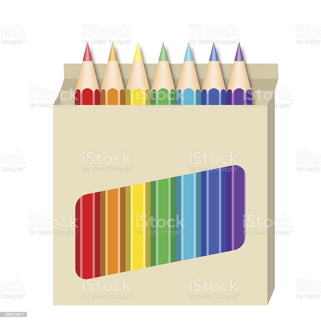 Коробка с карандашами для детей