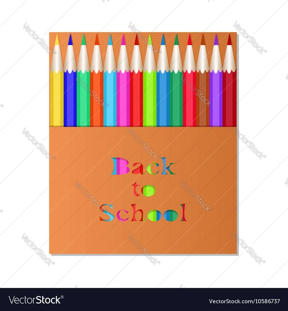 Коробка с карандашами