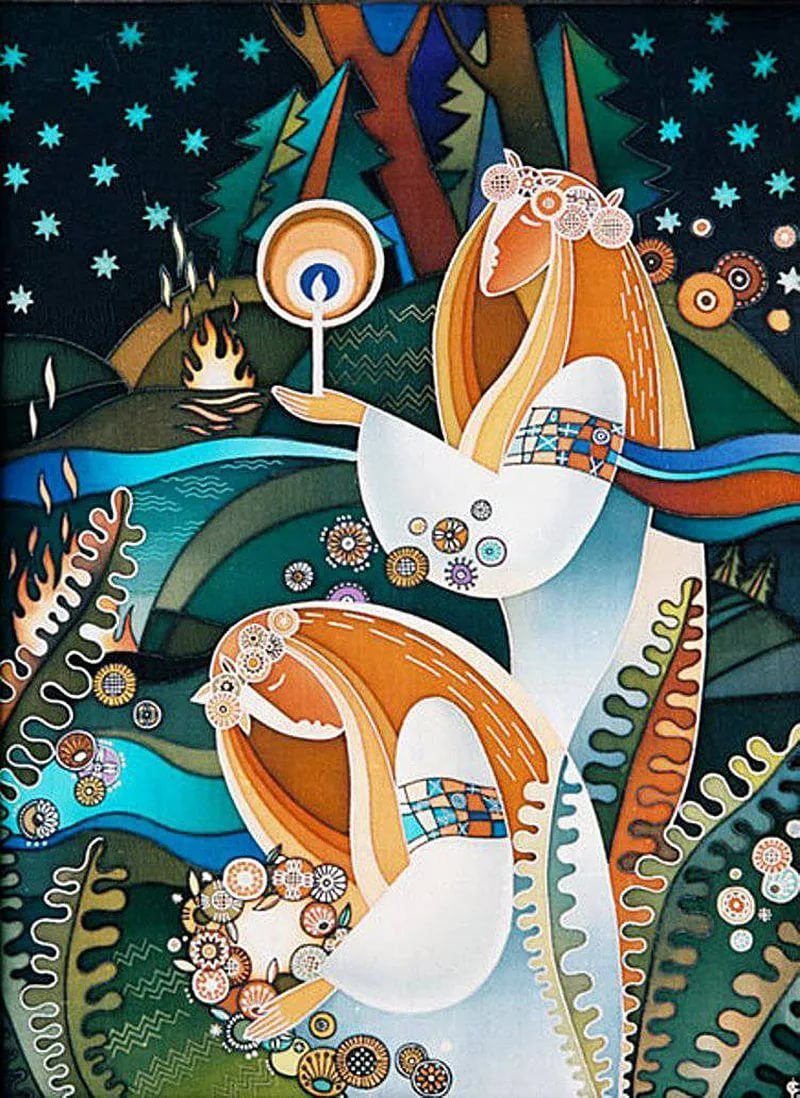 Намаконова Евгения декоративный портрет