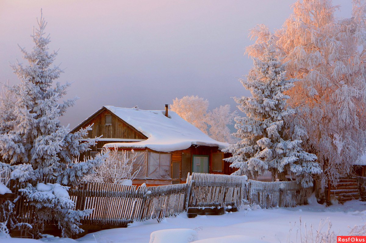 Зима в деревне