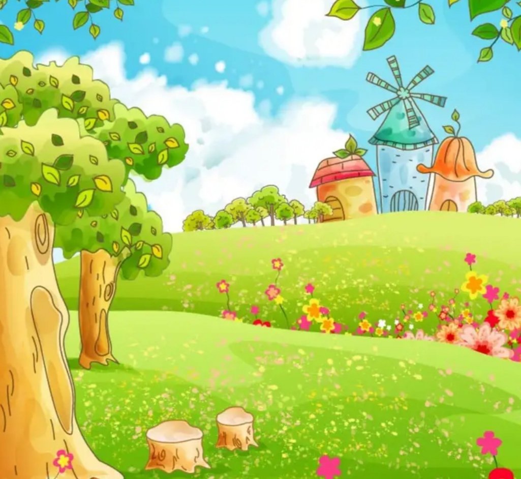 Сказочная лужайка для детей