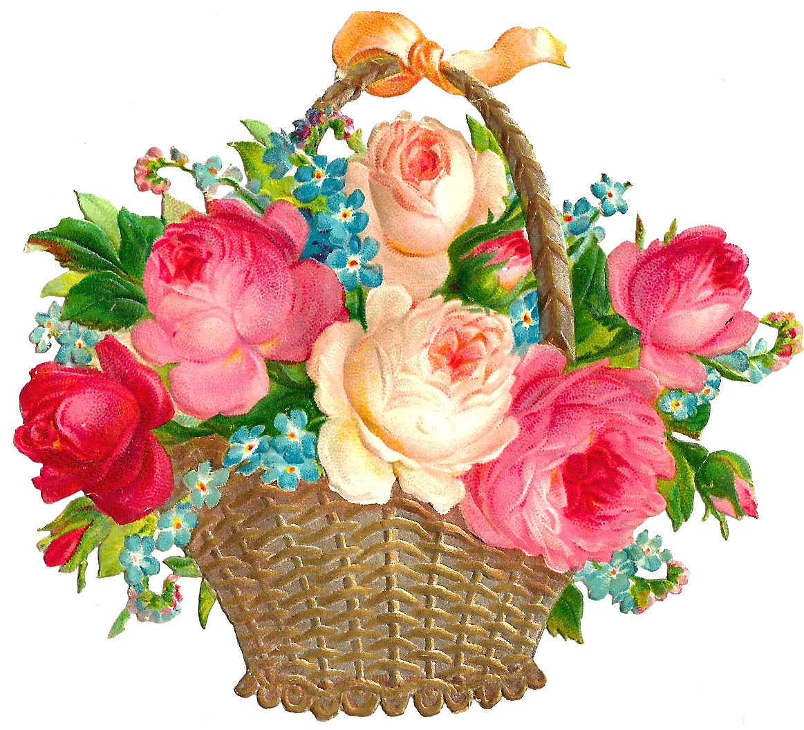 Мультяшные букеты цветов