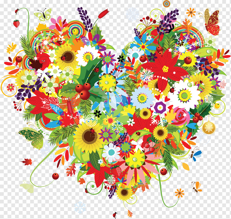 Векторный букет цветов