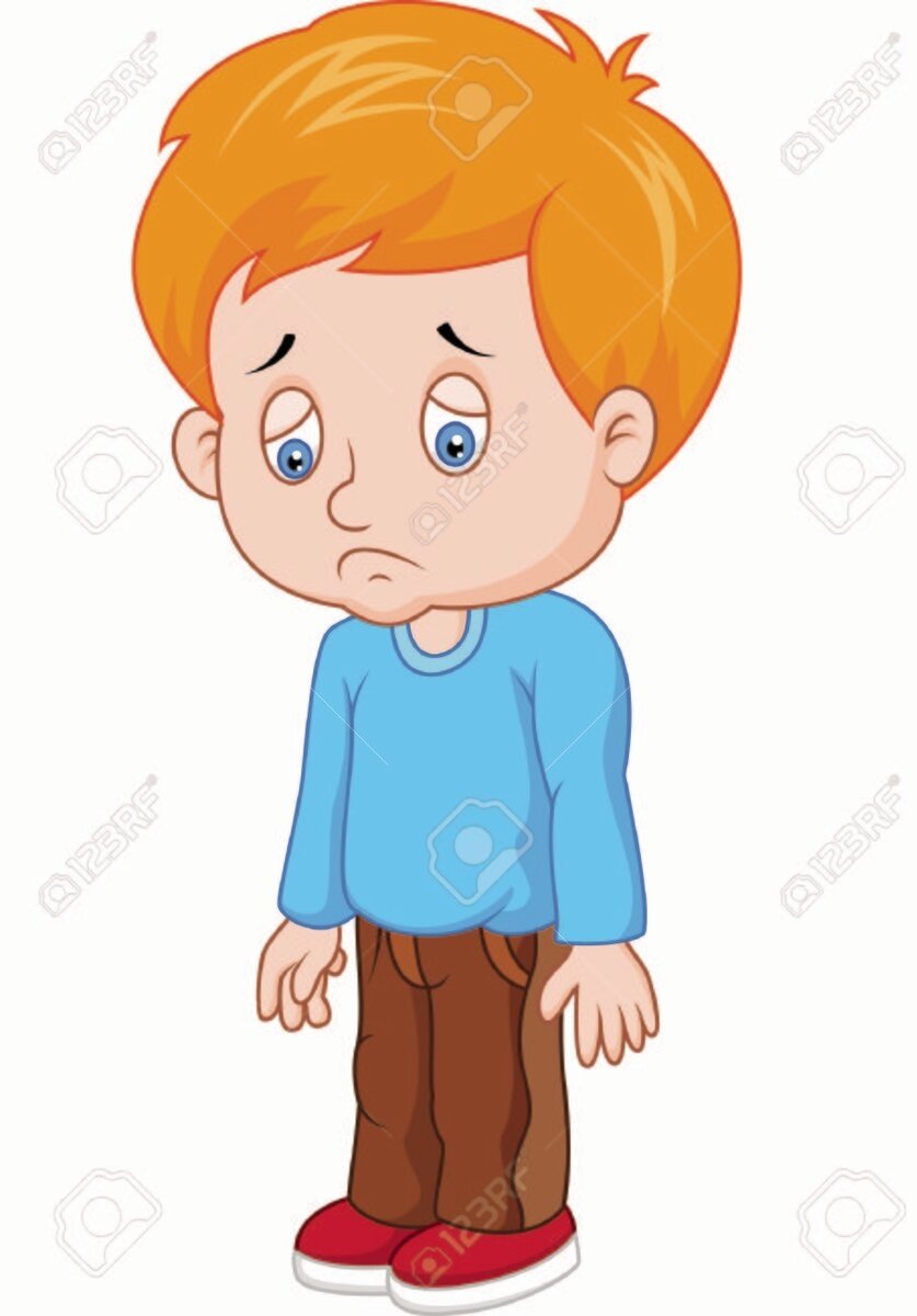 Грустный и веселый мальчик