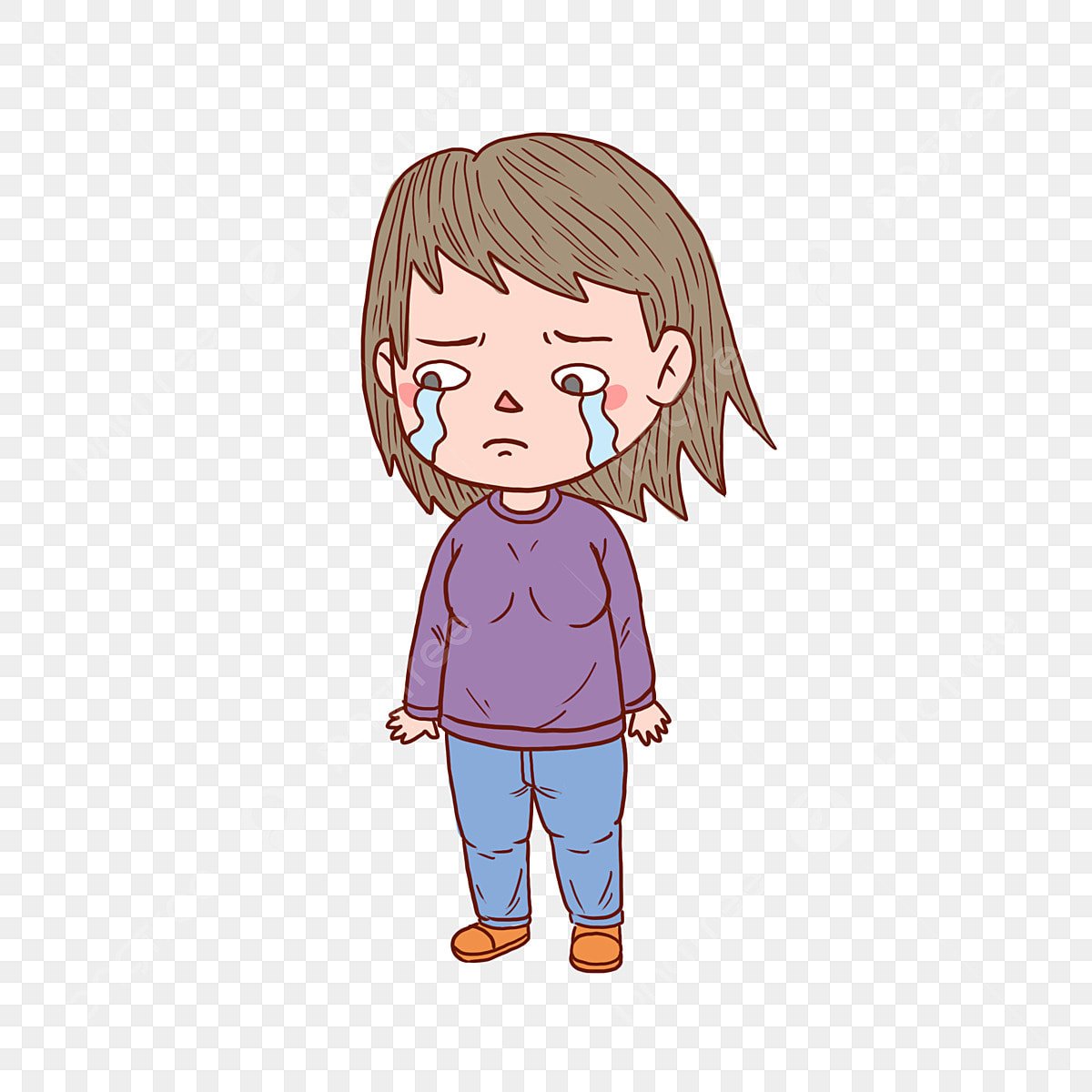 Грустный человек для детей