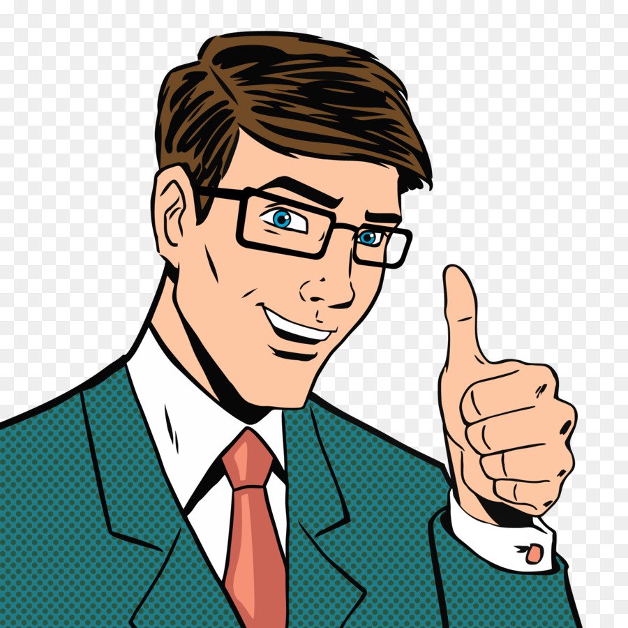 Мультяшный бизнесмен