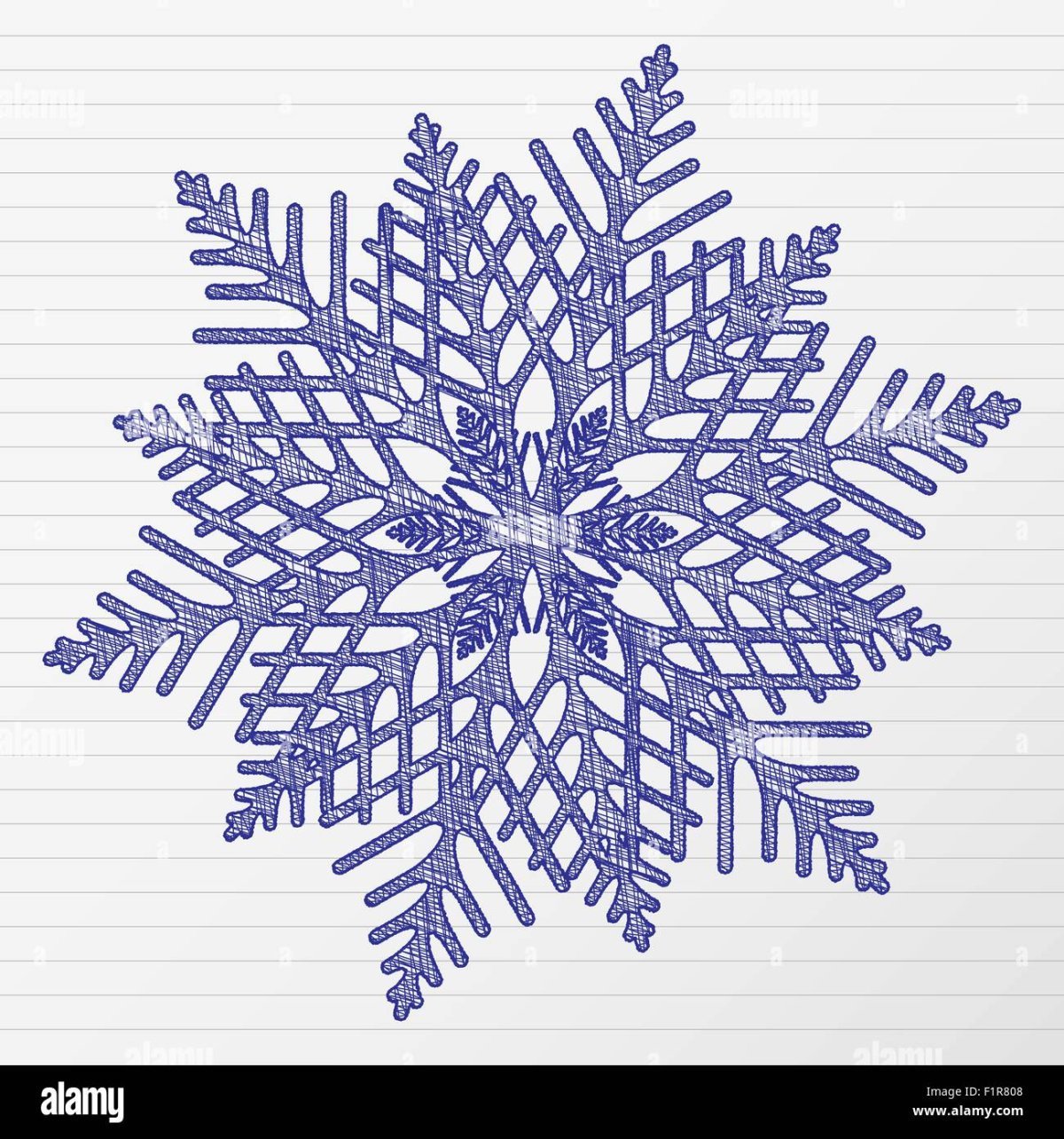 Снежинка набросок