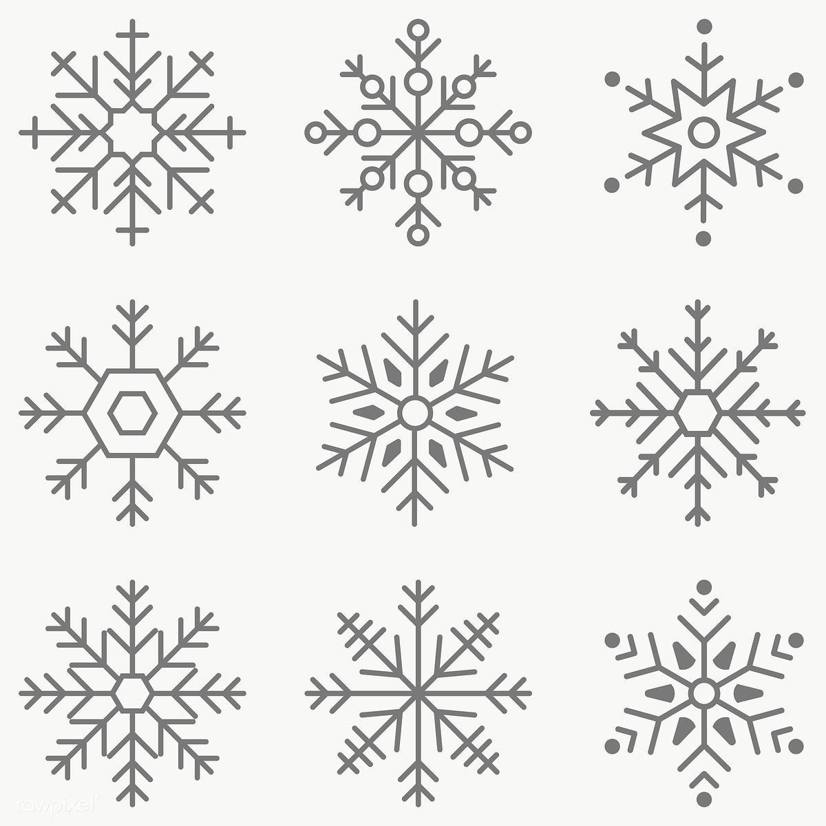 Рисованные снежинки картинки