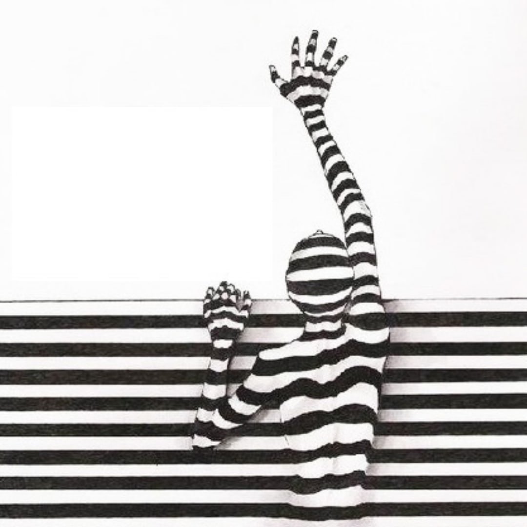 Черно белые полосы